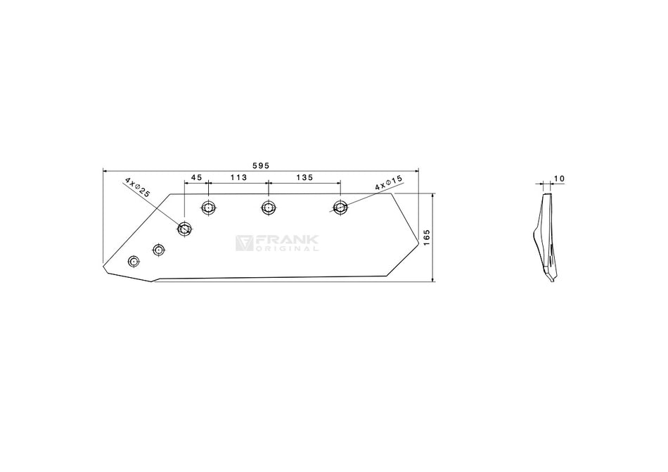 Share for revesible point for Kuhn | 16" | left