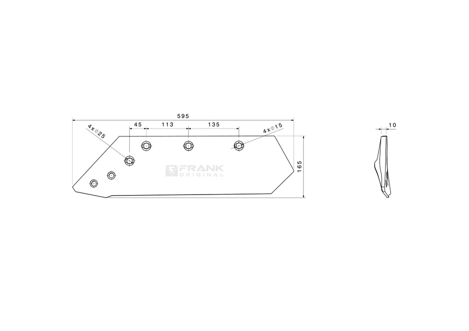 Share for revesible point for Kuhn | 14" | left