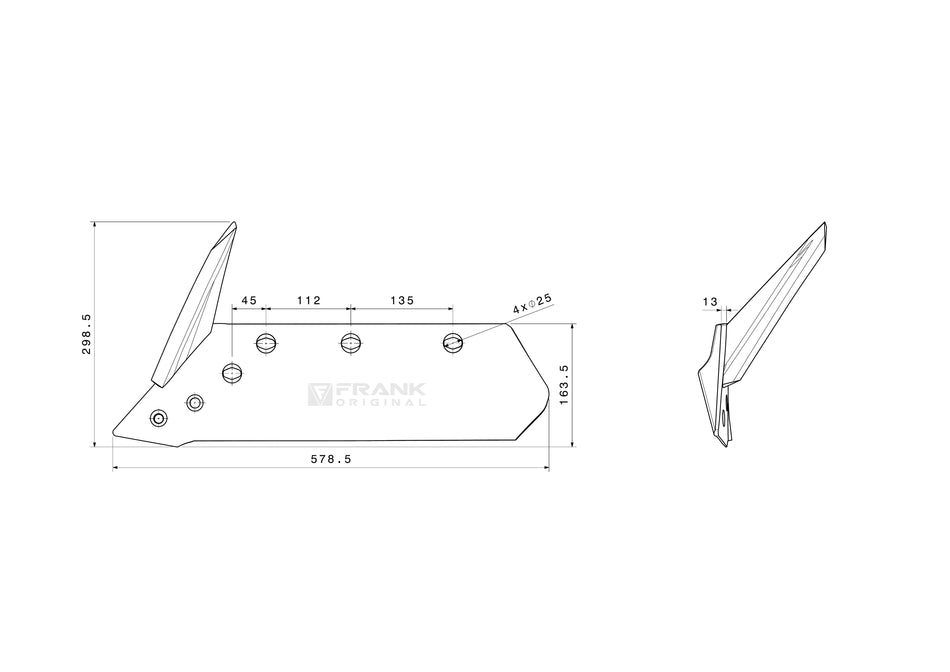 Share for revesible point for Kuhn | 14" | left