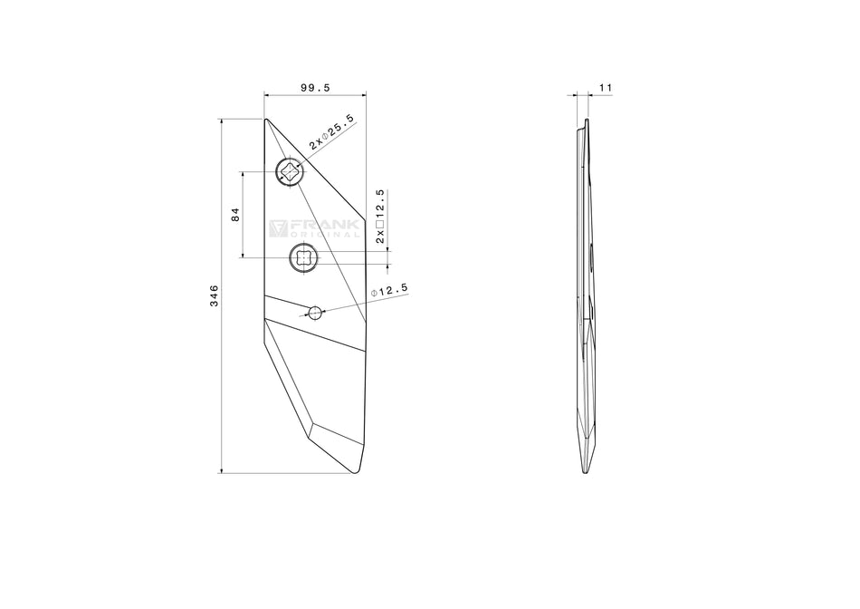 Front share for Lemken | H2000 | right