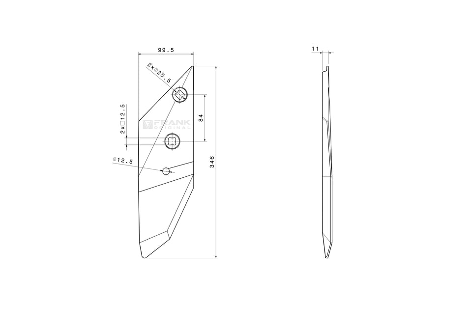 Front share for Lemken | H2000 | left