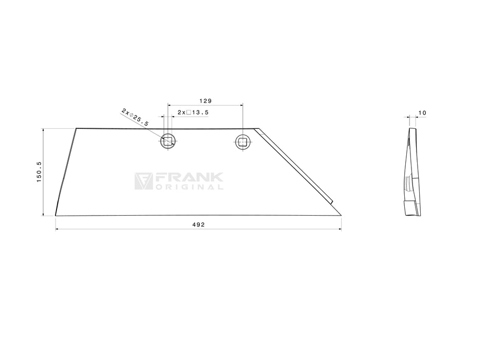 Share wing for Lemken | H2000 | right