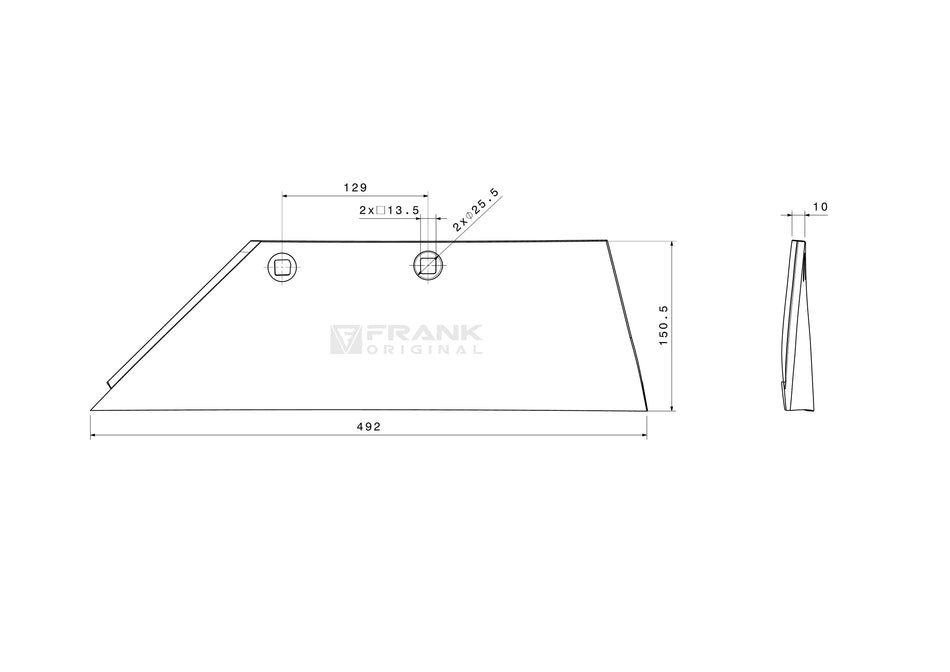 Share wing for Lemken | H2000 | left