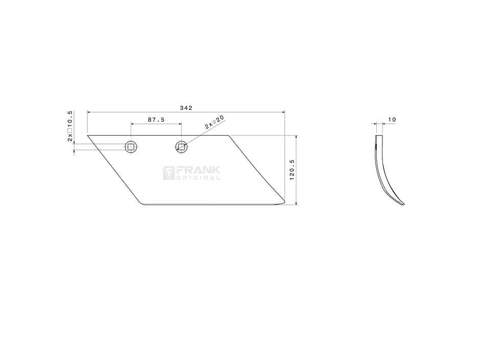 Fertilizer injector for Lemken | right
