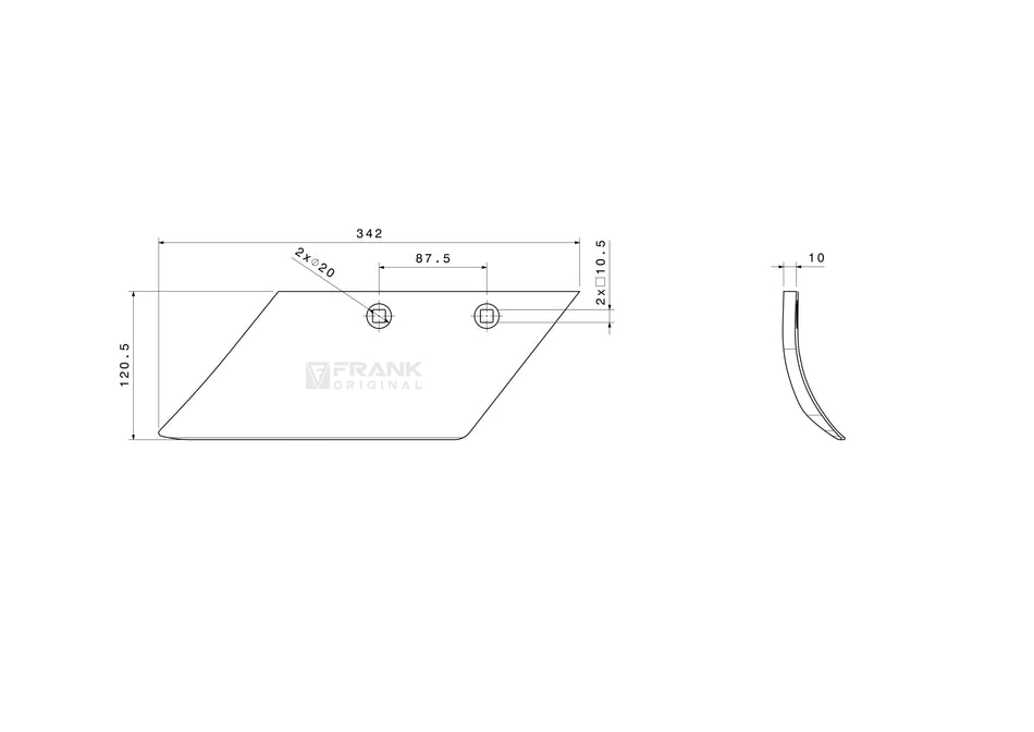 Fertilizer injector for Lemken | left