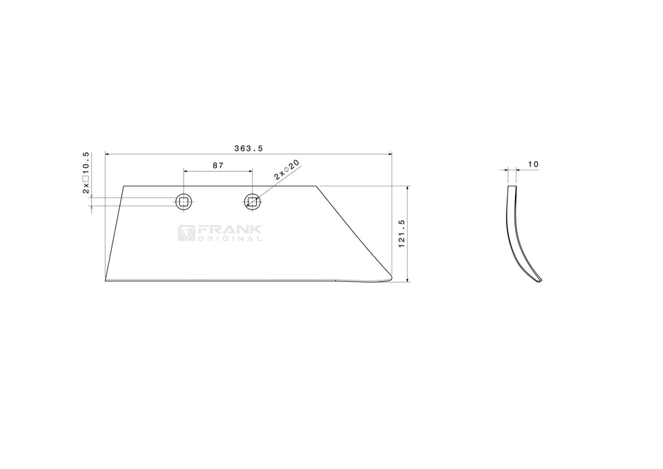 Fertilizer injector for Lemken | right