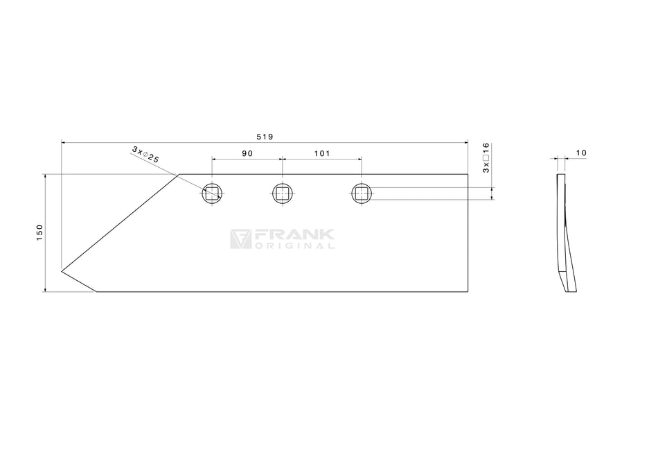 Chisel set for Gregoire Besson | 16" | left
