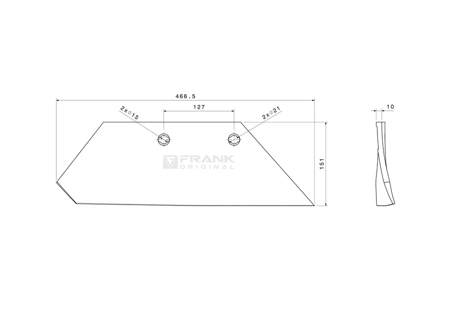 Sniper shaft rear section for Överum / Fiskars | 16" | right