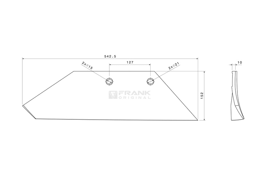 Sniper shaft rear section for Överum / Fiskars | 18" | right