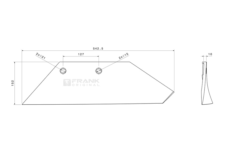 Sniper shaft rear section for Överum / Fiskars | 18" | left