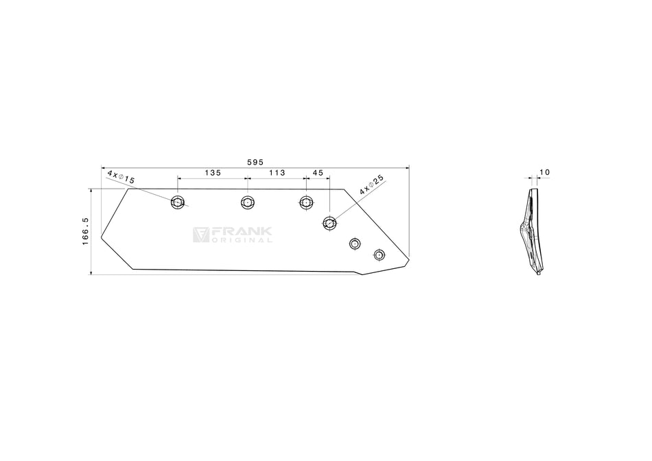 Share for revesible point for Kuhn | 16" | right