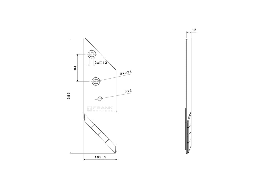 Front section for Lemken | HardLine | right