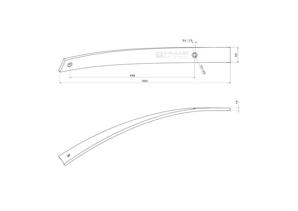 Slat for Lemken | # 2 | right