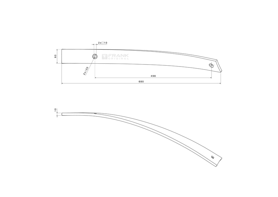 Slat for Lemken | # 2 | left