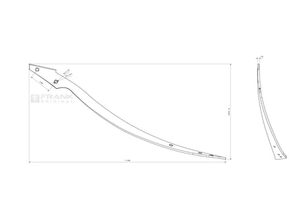 Streichblech-Streifen für Överum / Fiskars | #  2 | rechts