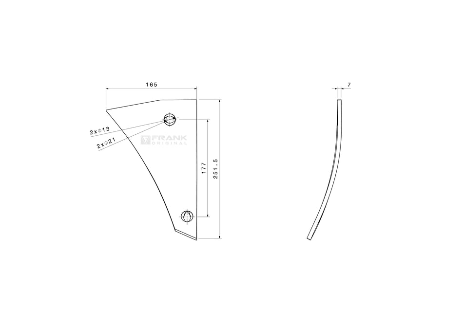 Shin for Överum / Fiskars | right