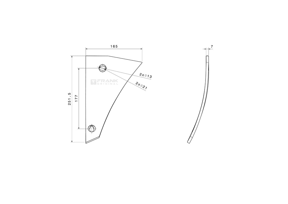 Shin for Överum / Fiskars | left