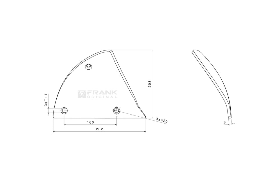 Shin for Lemken | right