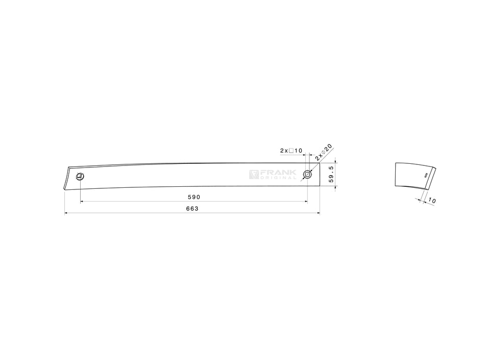Slat for Lemken | # 2 | right