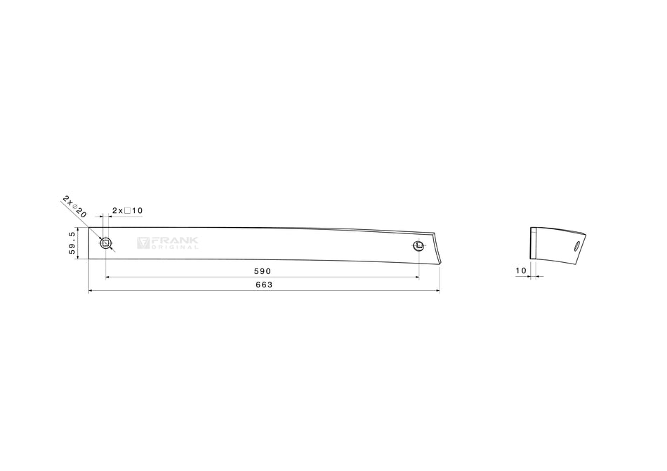 Slat for Lemken | # 2 | left