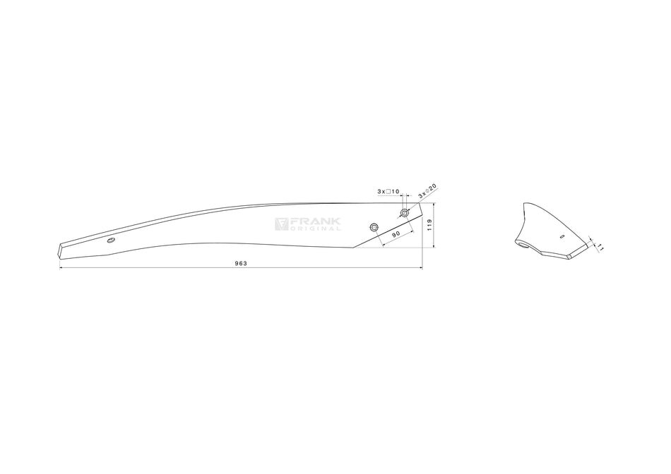 Slat for Lemken | # 4 | right
