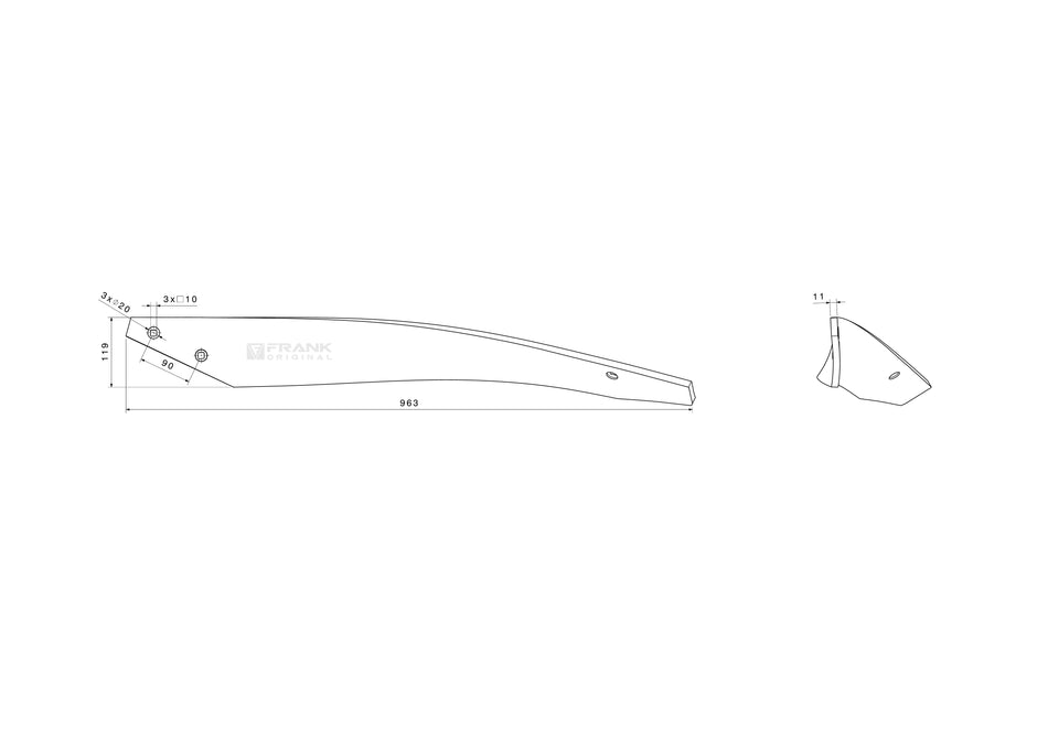 Slat for Lemken | #4 | left