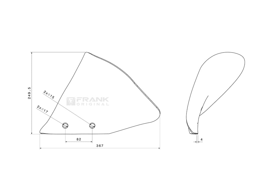 Skim point for Kverneland | left