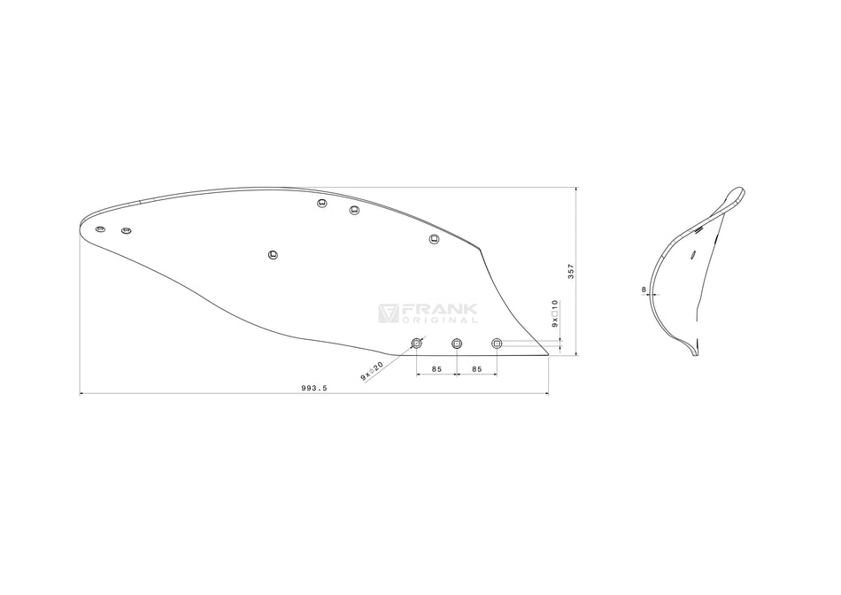 Paint tray for Goizin | right