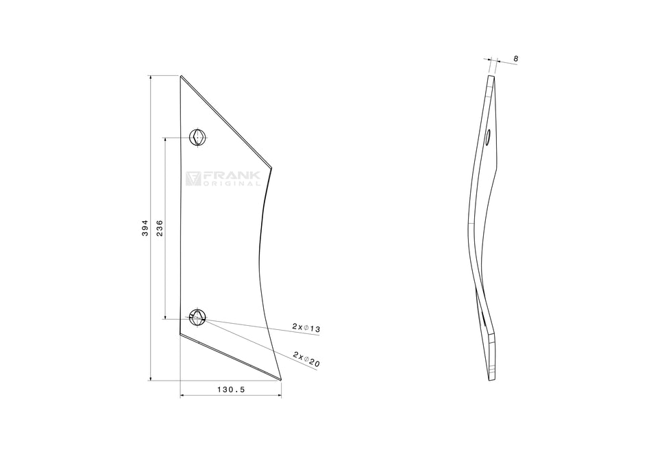 Paintbrush front part for Gregoire Besson | right
