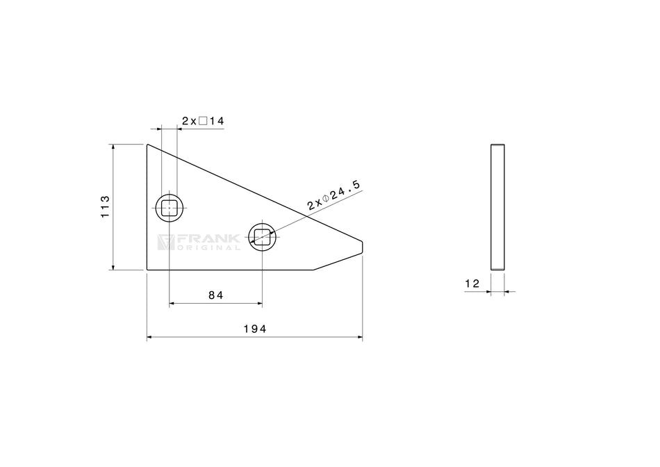 Hull stop for Rabenwerk | R/L