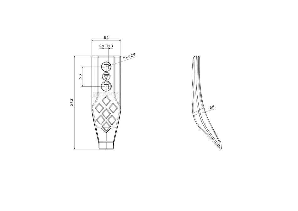 Scharspitze für Universal | 3,1kg Version | HardLine, ECOLine