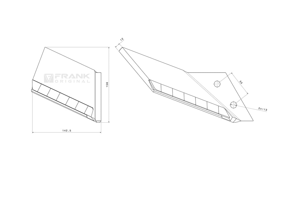 Scharmesser für Lemken | HardLine | rechts