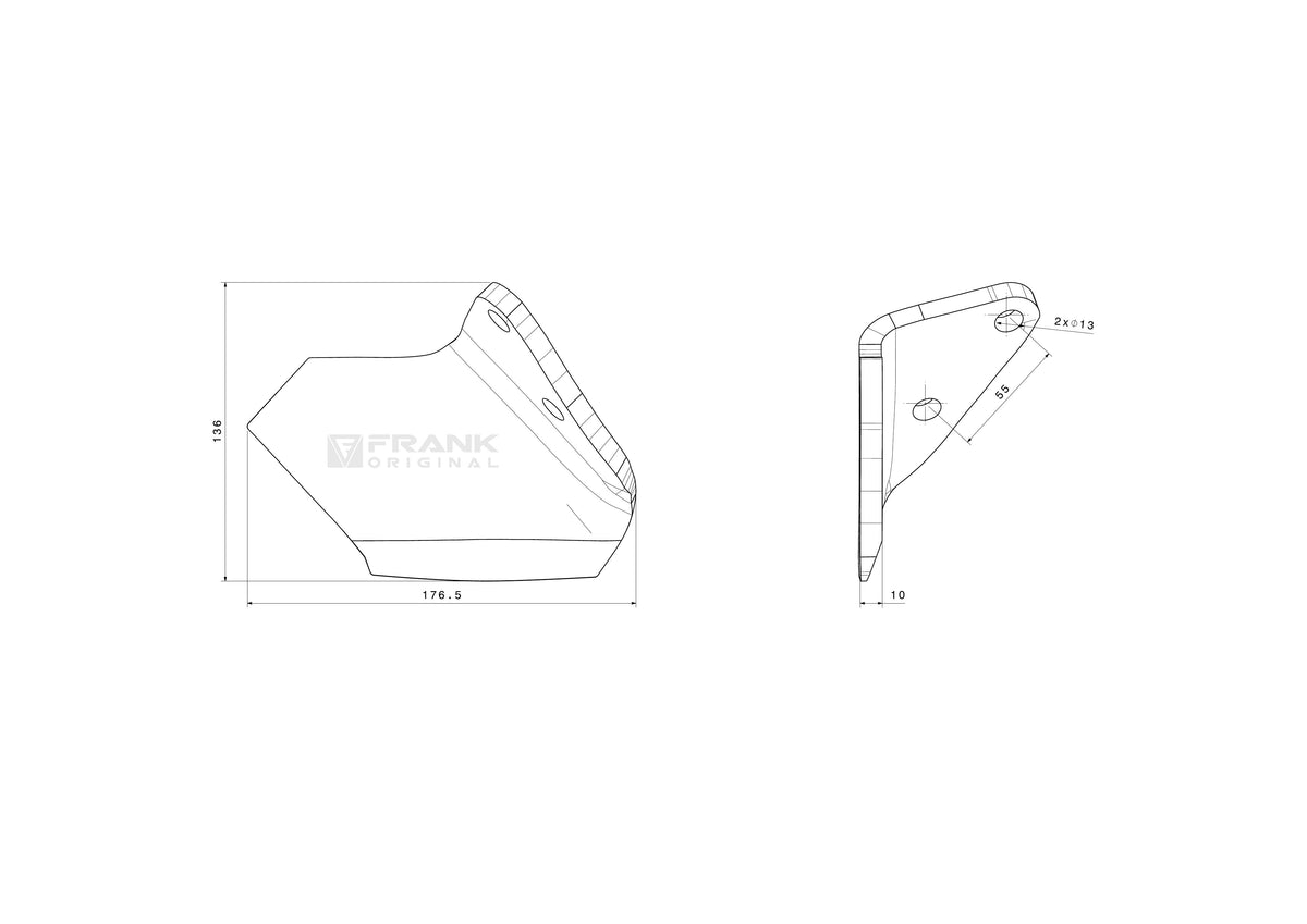 Scharmesser für Universal | rechts