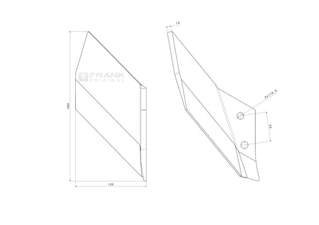 Scharmesser für Universal | rechts