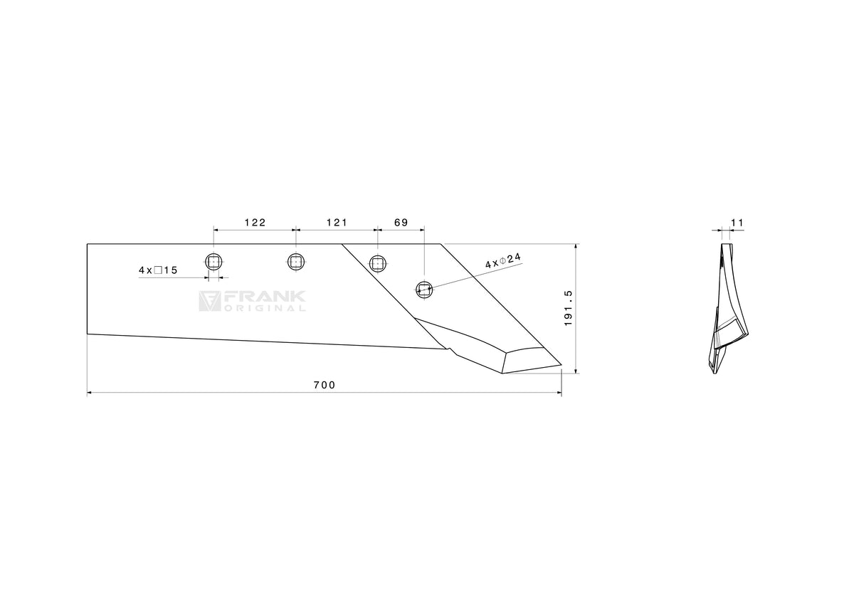 Schnabelschar für Rabewerk | H2000 | rechts