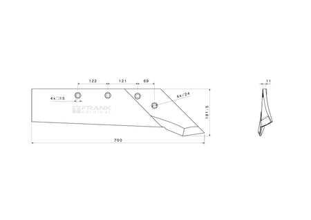 Schnabelschar für Rabewerk | H2000 | rechts
