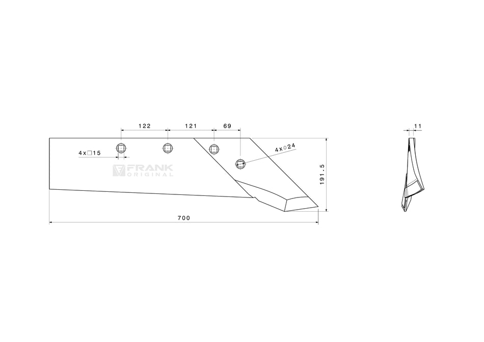 Schnabelschar für Rabewerk | H2000 | rechts