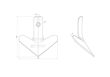 Gänsefußschar für Köckerling