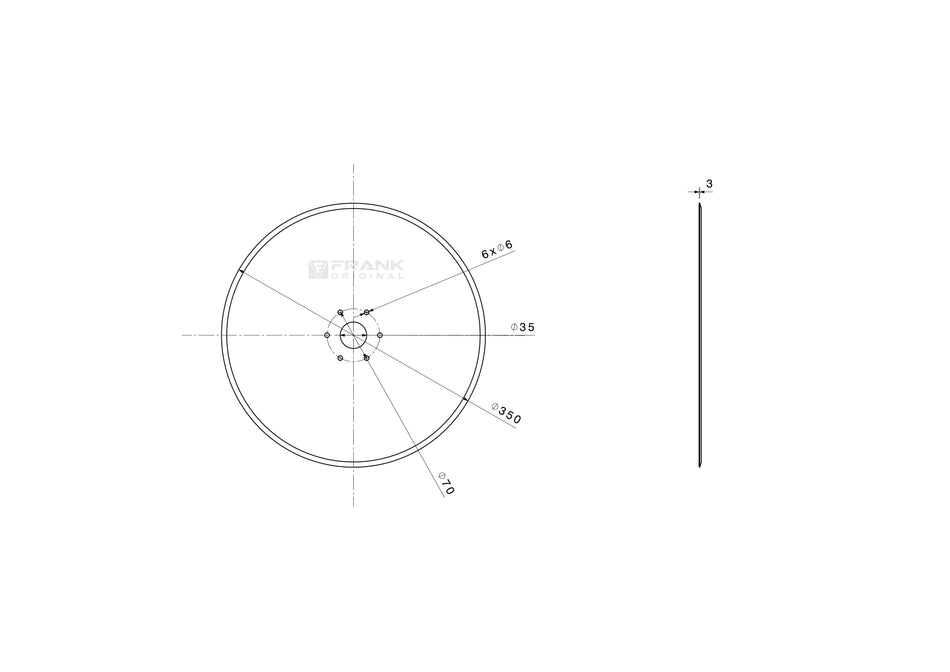 Säscheibe für Universal | glatt