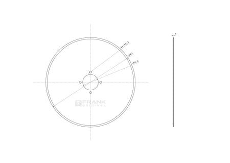 Sechscheibe für Överum / Fiskars | glatt