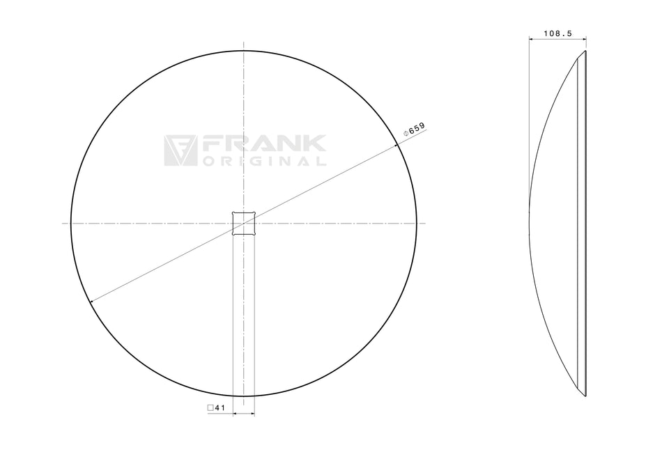 Hollow disc for universal use | smooth