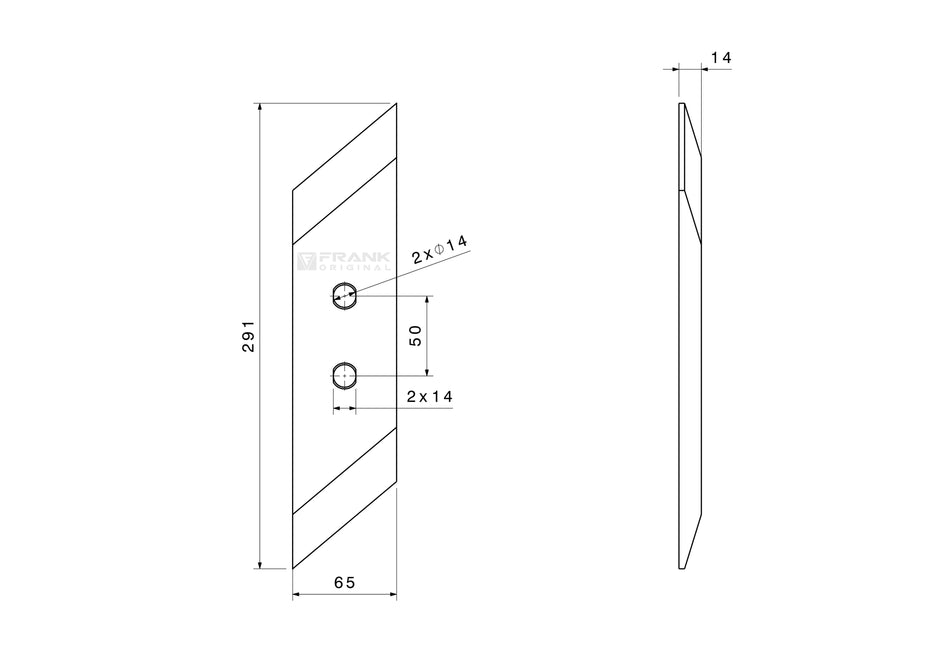Replacement tip for Vogel &amp; Noot | left