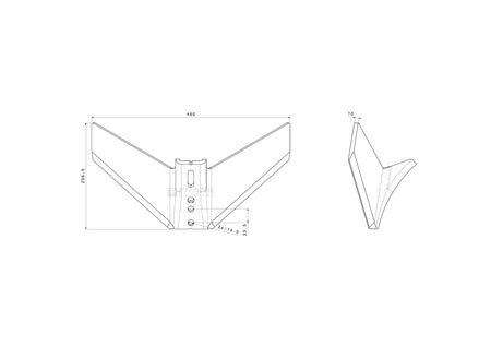 Flügelschar Monobloc für Vogel & Noot