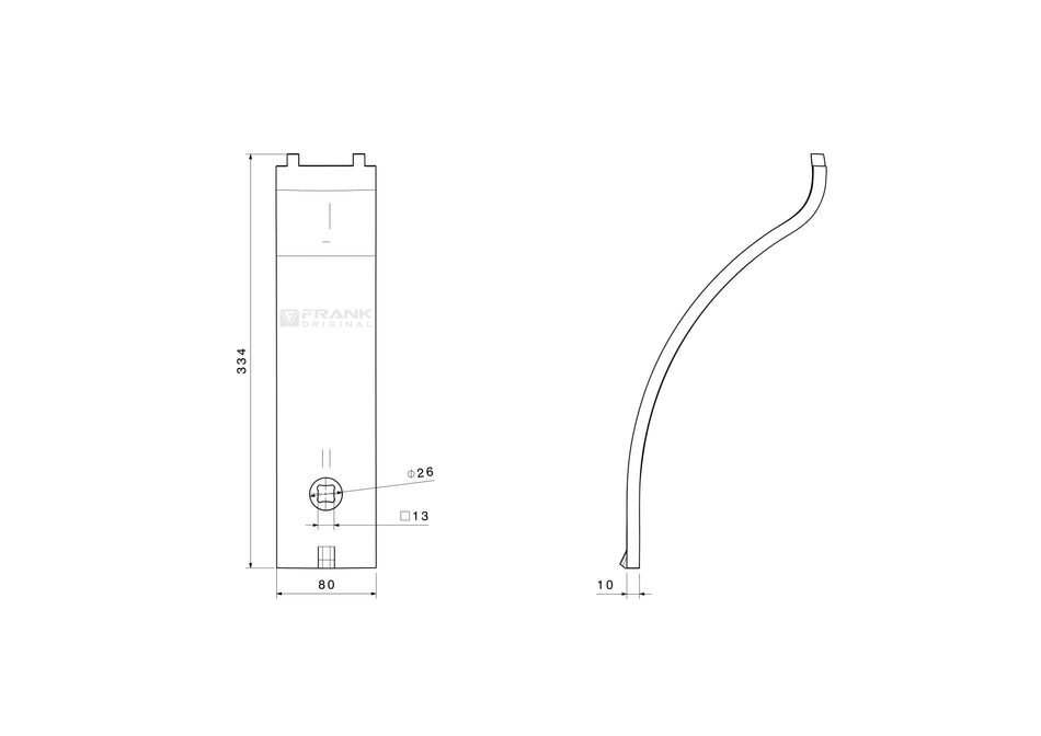 Guide plate for Väderstad