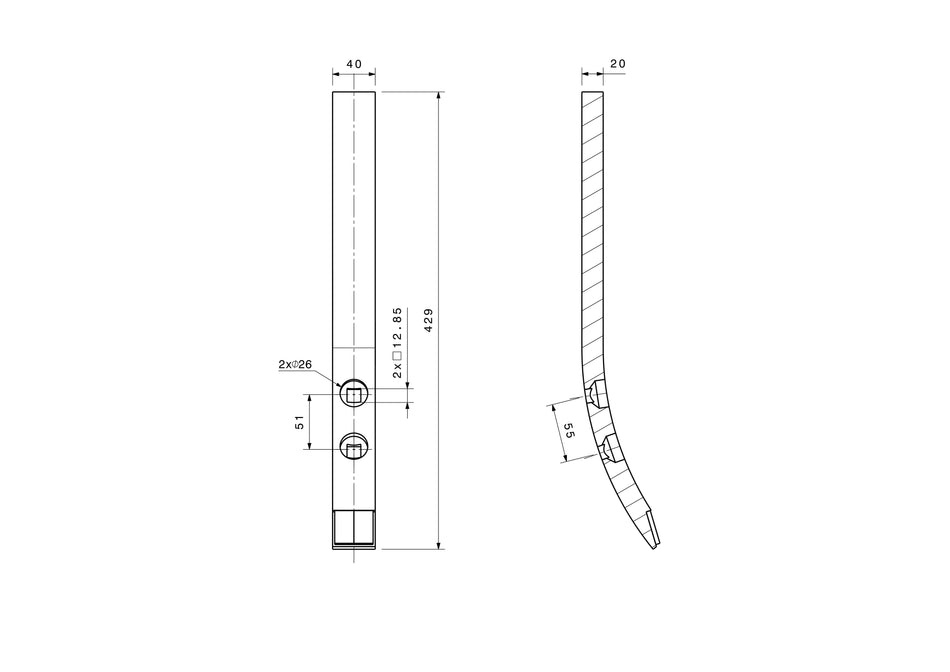 Narrow blade for Universal | HardLine