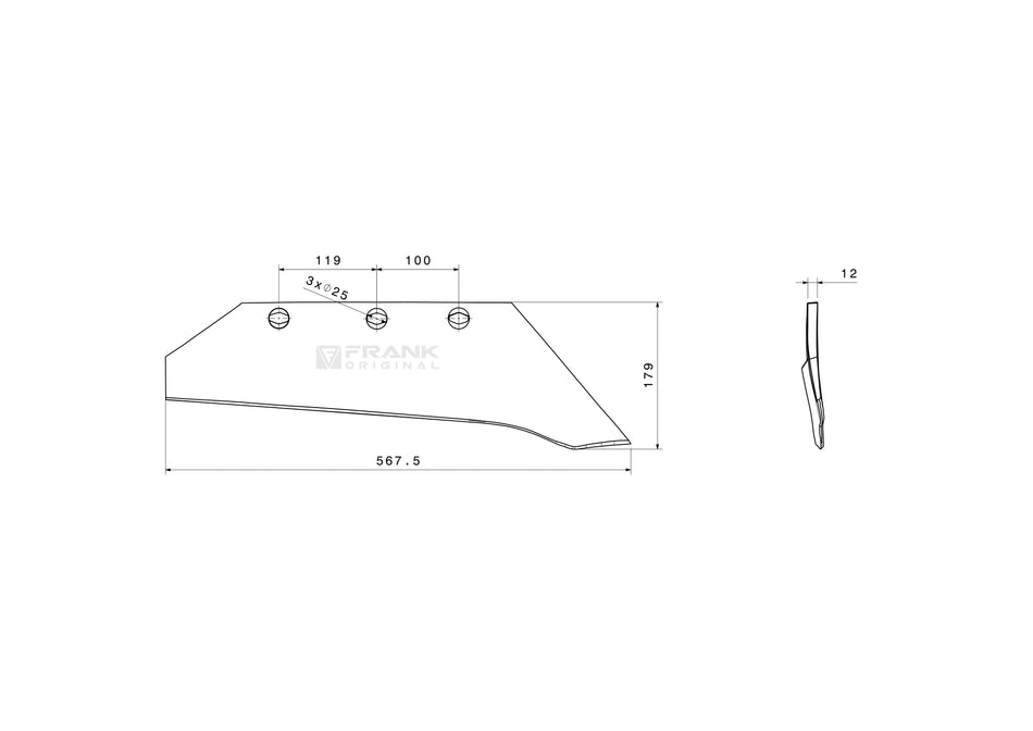 Monobloc wing array for Kerner