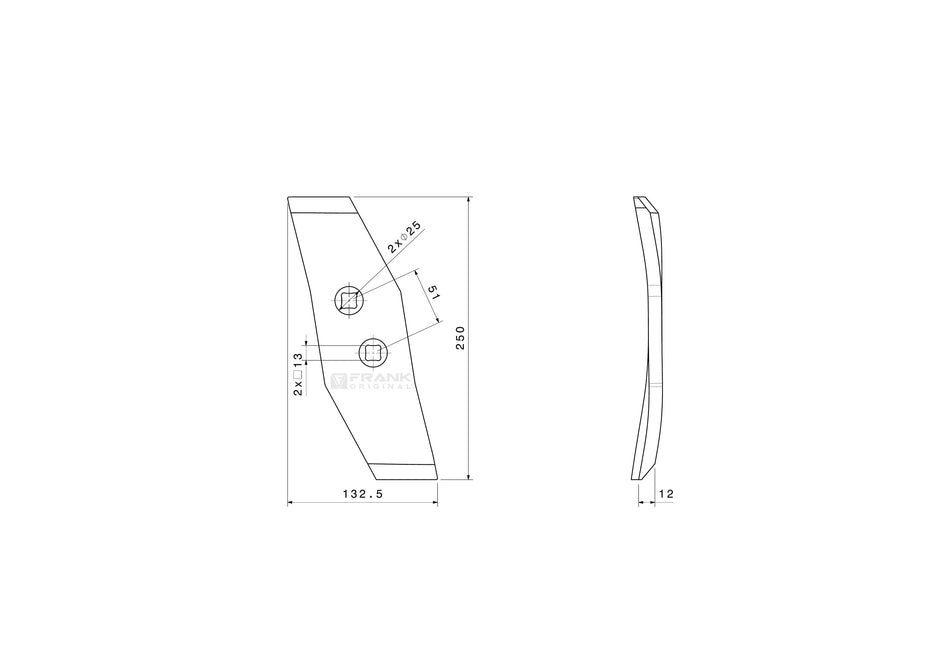 Reversible point for Fenet | right