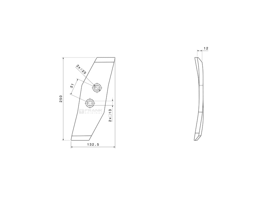 Reversible point for Fenet | left