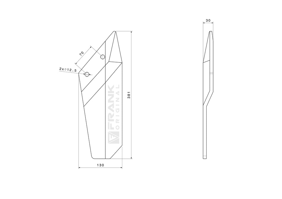 Lemken shear blade | right