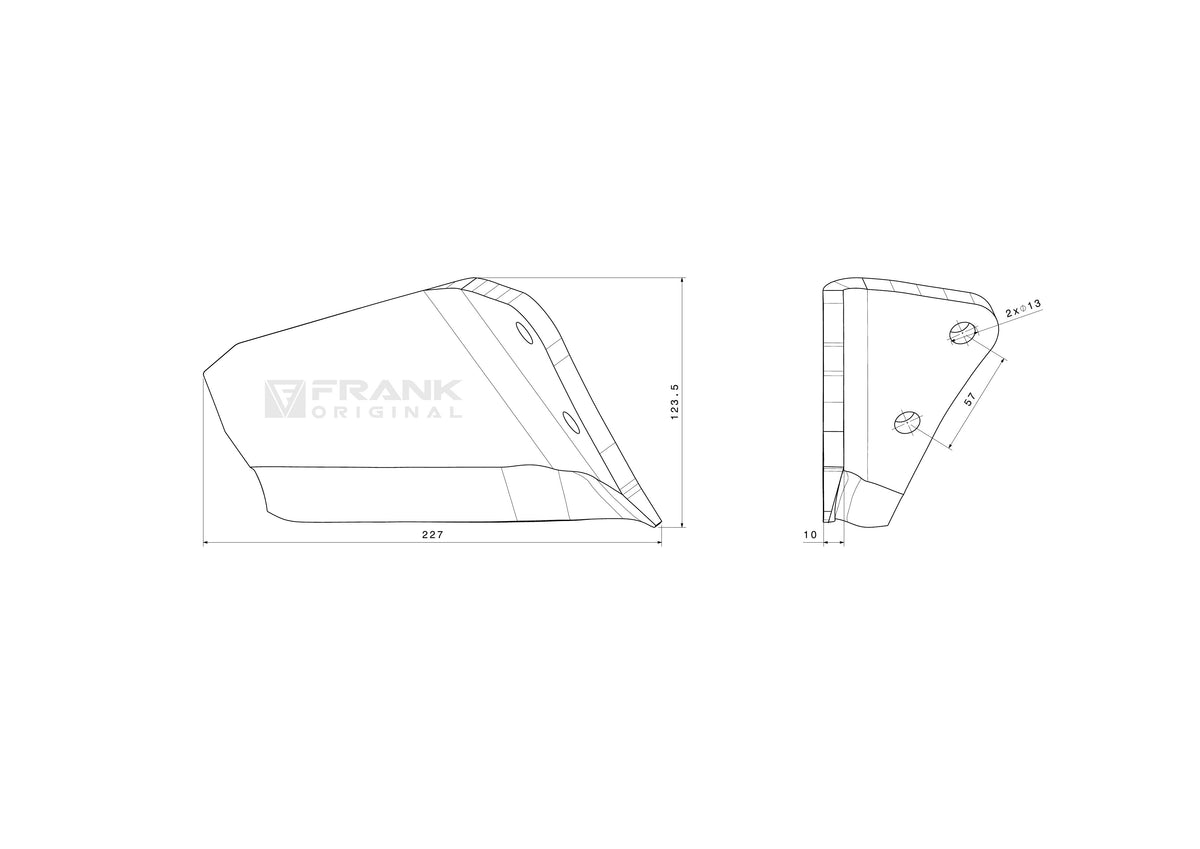 Scharmesser für Väderstad | rechts